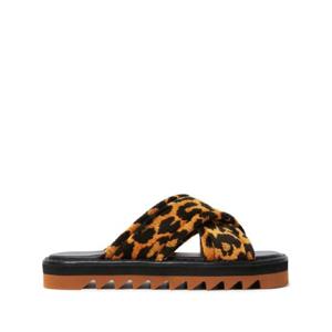 Stella McCartney 레오파드 프린트 슬라이더 샌들 810490AFACV0