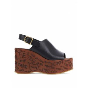 [CHLOE] 여성 샌들 Maxime 웨지 CHC25U10GLU001 블랙 /8