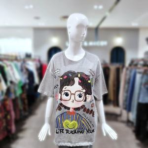 [르니앤맥코이] 소녀캐릭터 박시티셔츠 MM05TS420