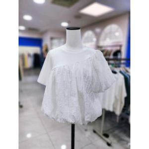 스테파니 세이브존08 벌룬 반팔 블라우스 A25SH5208