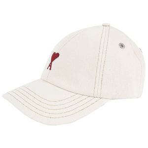 25SS 아미 하트 자수 모자 UCP116 DE0039 136 WHITE CREAM