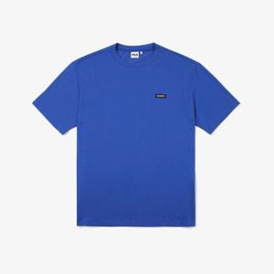 [휠라] HC06 블루 스몰 로고 면혼방 반팔티 RSF2134X