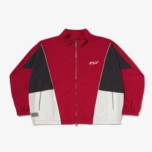 [휠라] 크링클 메쉬안감 컬러블럭 바람막이 (FS2JKG1102X_RED)