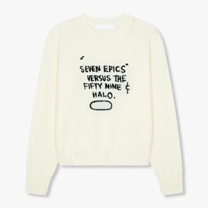 [보브][BASQUIAT] 레터링 울 니트 풀오버7114450881