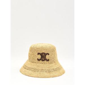 CELINE Triomphe Raffia Bucket Hat AA0830S9103NA