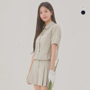 [와이드앵글] 여성 CO 캐주얼 시어써커 하프팬츠 L_WWM25376