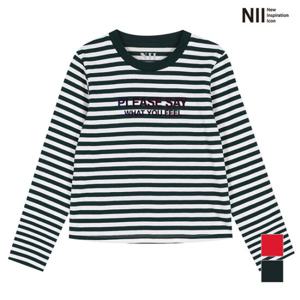 [NII]NII 키즈 레터링 스트라이프 싱글 라운드티_2NNKARUS1431