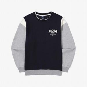 [FILA] 면혼방 컬러블럭 맨투맨 (FS2POG1108X_INA)
