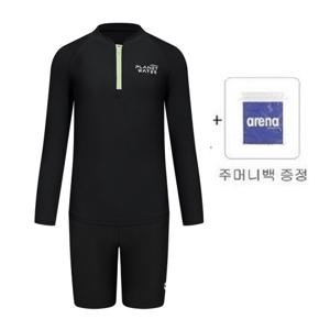 플레닛 아동 반집업 래쉬가드세트A4BB1BS01BLK_MN