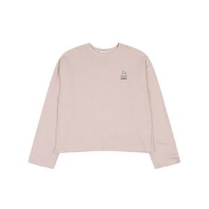 [반에이크]라운드넥 곰자수 티셔츠_VB2ZTSQ301Z