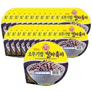 오뚜기 맛있는 오뚜기밥 발아흑미 210g 24개