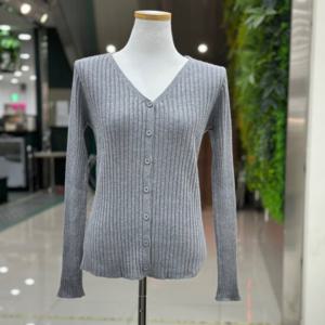 [오조크]골지 브이넥 가디건/FOSFCGA506PGY