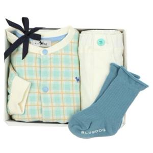 HP)블루독베이비(MN)체크자카드양말상하세트A (45113-610-01)