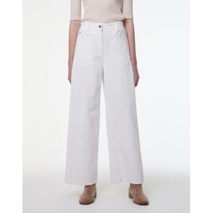 아떼 바네사브루노 여성 24SS BEST 화이트 단색 면 데님 팬츠 VLPA4B235WT