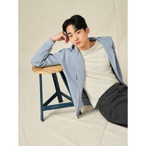[빈폴멘] 후드 집업 카디건  스카이 블루 (BC5141C52Q)