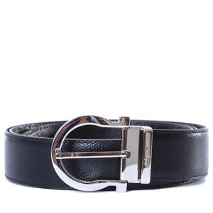 페라가모 실버버클 래더 양면 벨트/67-9781 675140