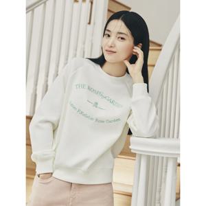[폴햄]여성) 더블니트 자수 래글런 크롭 맨투맨 (PHF1TR2210)