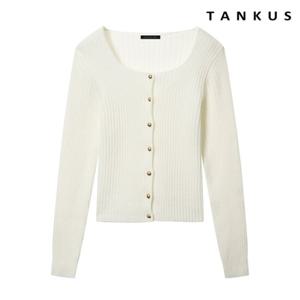 [탱커스]스퀘어넥 골지 가디건 (TX1CD003L0)
