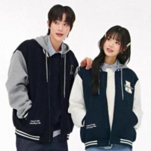 체이스컬트 HC03 공용 후드 탈부착 바시티 점퍼 EARU4311B0
