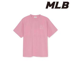 MLB (3ATSM0953-50PKP) 데님라이크 모노그램 빅럭스 오버핏 기능성 반팔 티셔츠