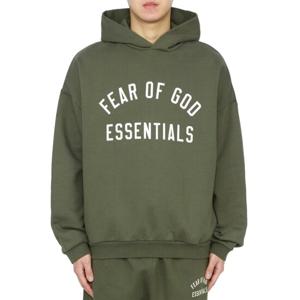 피어오브갓 에센셜 남성 기모 후드티 192BT246255F MILITARY