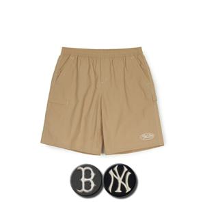 MLB 공용 빈티지 컬시브 스티치 카고 6부 반바지 (3ASMV0653)