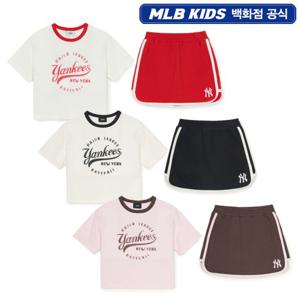 [MLB KIDS] 바시티 스트릿 여아 티셔츠 세트 (7FS1V1253)