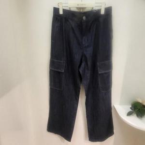 체이스컬트 HC03 풀 밴딩 카고 와이드 데님 EBRK2342C04