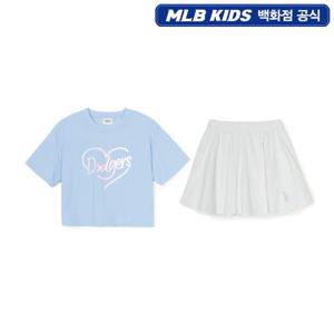 [MLB KIDS] 하트 스포티브 여아 티셔츠 세트 - SBL (7FS1H0153)
