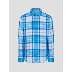 [빈폴멘] 리넨 체크 셔츠  블루 (BC5364C25P)