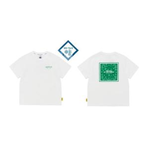 내셔널지오그래픽키즈 K252UTS610 남여공용 데일리 베스트아이템 수목원 콜라보 그래픽 반팔 티셔츠 화이트