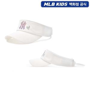 [MLB KIDS] 7FSC44053-50IVS 베이직 여아 스톤 리본 썬캡 뉴욕양키스