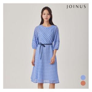 [조이너스]7부체크플레어원피스_JACU5-WOP260
