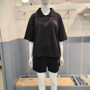 클라이드앤 HC03 여자 카라반집업반팔티BLK FOBTS737F