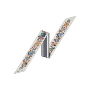디올 쟈뎅 디히비어 미차 스카프 화이트 멀티컬러 실크 트윌 25JAH106I606-C087