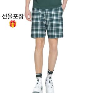 [헤지스골프] 그린 남성 헤리티지 체크 쇼츠HUPA5B353E3