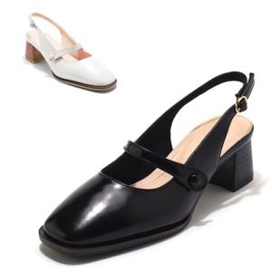 [세라] 여성화 메리제인 슬링백 C24G403 블랙 아이보리 5CM