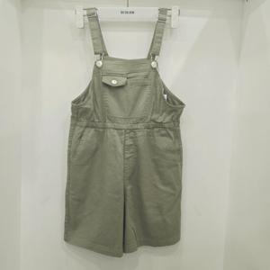 [에꼴리에]4,5부 루즈핏 스판 멜빵 바지(25B1258)
