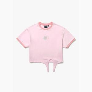 휠라반팔티 TQJ FK2RSG2301F-SPN Girls 그래픽 크롭 티셔츠