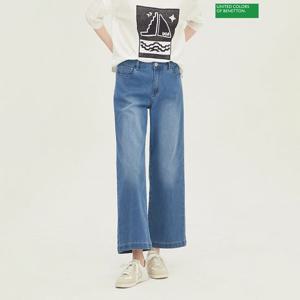 [베네통] 뒷밴딩 해지 통일자 데님 팬츠 BADPB6431