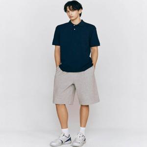 [지오다노] 남자 트레이닝 테리 핀턱 밴딩 반바지 105417