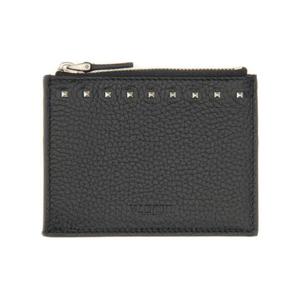 발렌티노 가라바니 남성 블랙 ROCKSTUD 동전 지갑 6Y2P0V19PDX_0NO