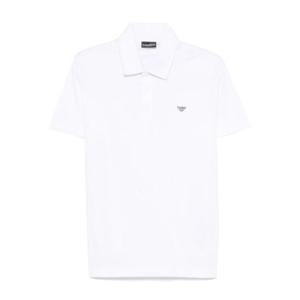 엠포리오 아르마니 남성 화이트 반팔 폴로 EM000571 AF12331U0002