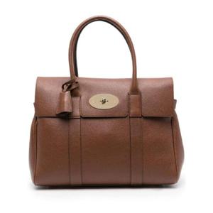 MULBERRY 베이스워터 브라운 가죽 핸드백 Mulberry Woman HH8727552G110