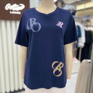 크로커다일레이디 HC28 브이넥아트웍티셔츠 CLEMTS111