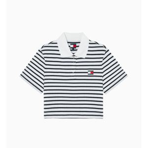 타미진스 크롭 배지 폴로 셔츠 B1 T32F1TKT31TWT1 0FC C1G XI2