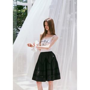 [에고이스트][BLUE LABEL] 레이스 패치 하프 스커트(ER2OSK10)