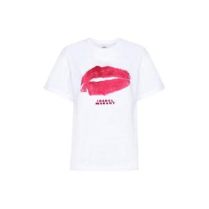 Isabel Marant 로고 디테일 크루넥 티셔츠 TS0123FAA3N54I 20WH TP941738042
