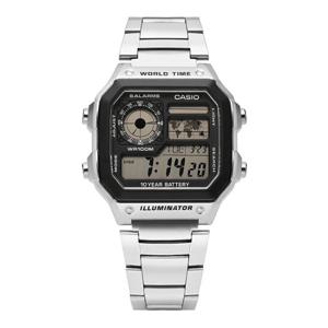 카시오 AE-1200WHD-1AVDF (AE-1200WHD-1A) 디지털 스퀘어 스포츠 군인 월드타임 남성