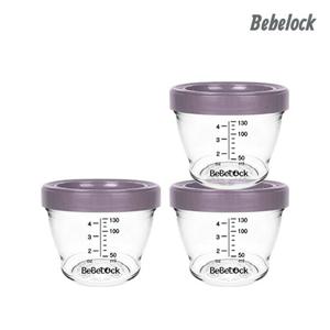 [베베락]포네르 트라이탄 이유식 용기 130ml 레드빈(3P)